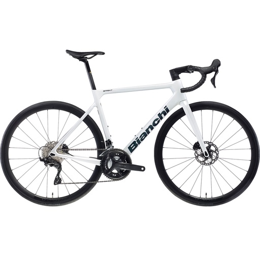 Bianchi Sprint ICR Shimano 105 12s Fahrrad (Weiß, 47)