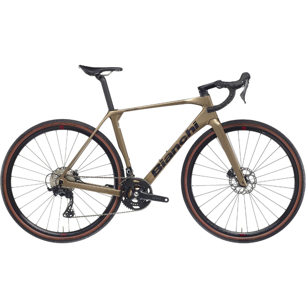 Bianchi Impulso Comp GRX 610 12SP Terra Black Glossy Fahrrad (XS)