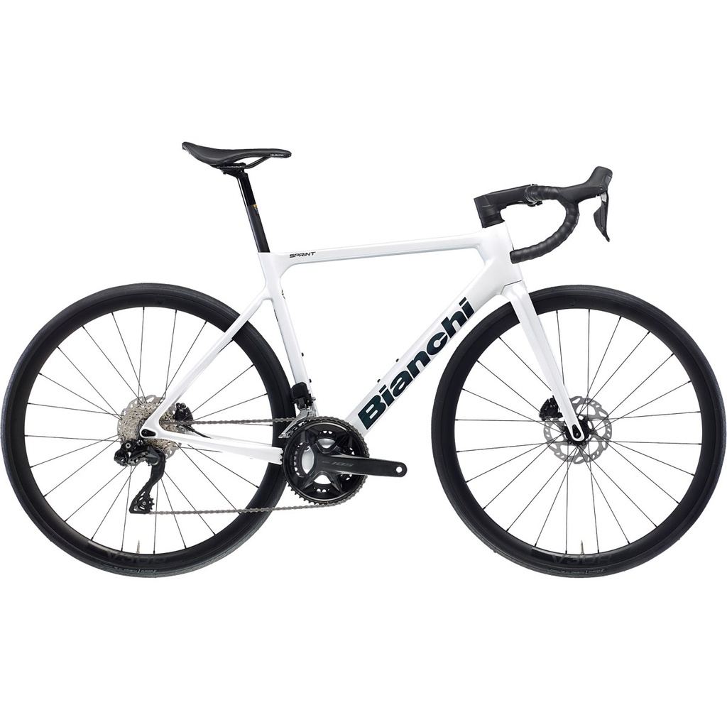 Bianchi Sprint ICR Shimano 105 Di2  White/Blue Purple Fahrrad (47)