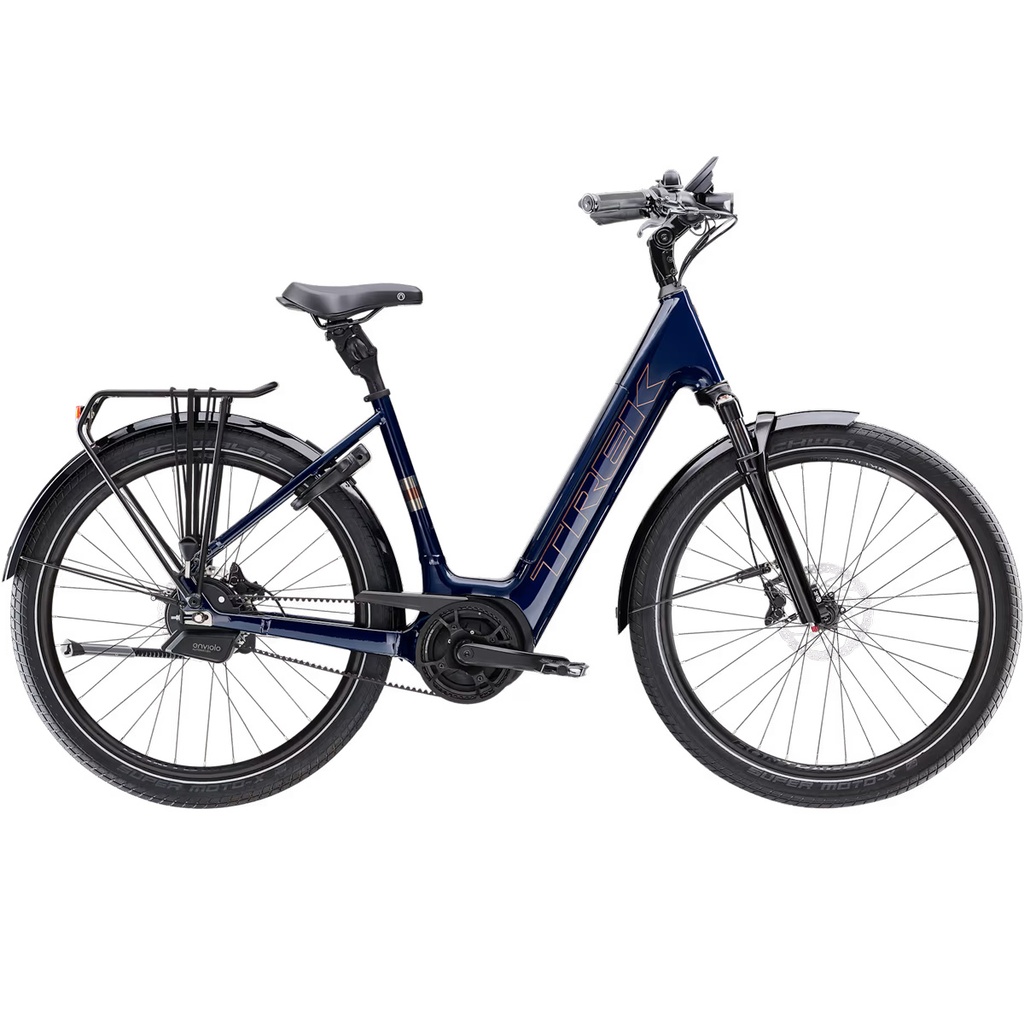 Trek Disctrict+ 5 Lowstep 545WH Deep Dark Blue Fahrrad