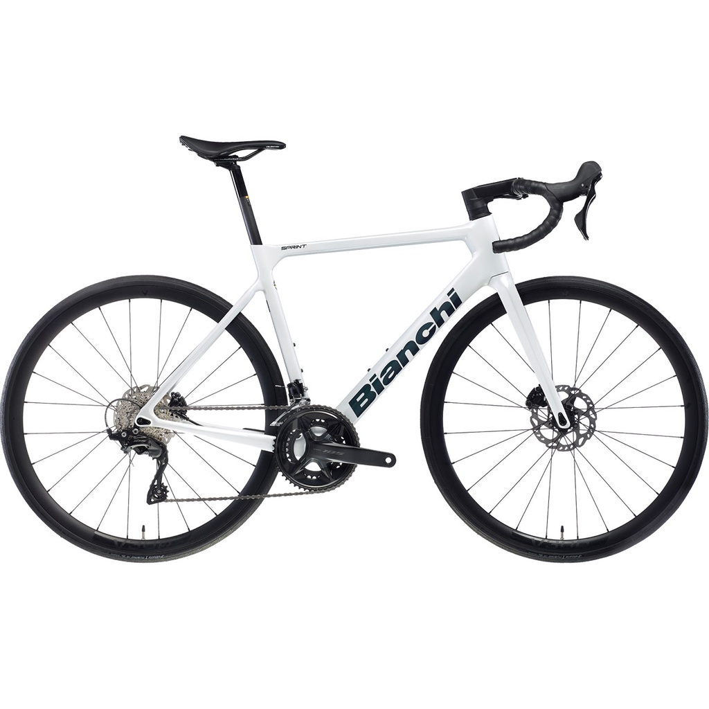 Bianchi Sprint ICR Shimano 105 12s Fahrrad (Weiß, 50)